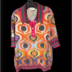 Pierre Louis Mascia top multicolor w sequins. Brand new without tags.